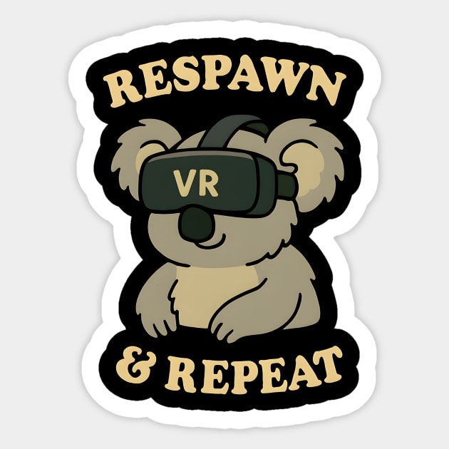 Respawn and repeat Sticker by SKIBITEES 